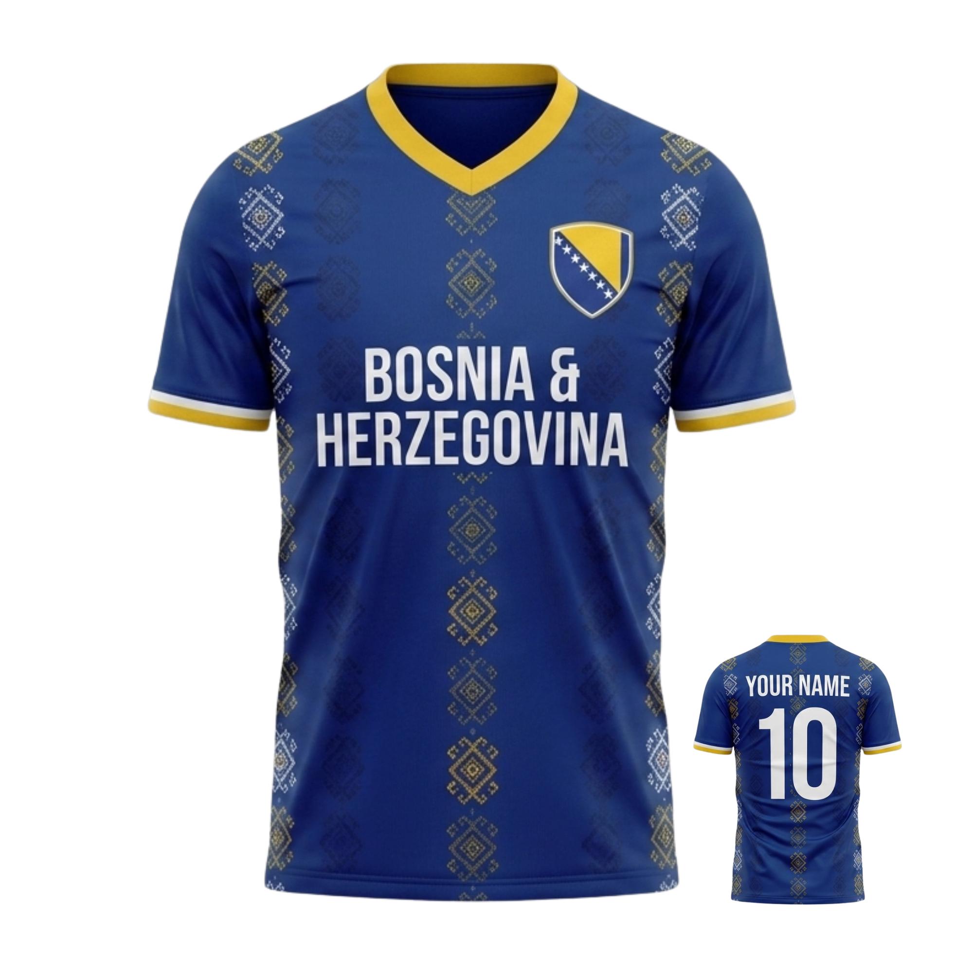 Bosnia & Herzegovina World Cup 2026 Jersey Custom Name Number Fan