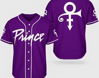 Prince Inspired Baseball Jersey - Purple Artist Style Music Shirt for Fans