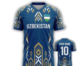 Uzbekistan World Cup 2026 JerseyCustom Name Number Football Shirt Fan Gift