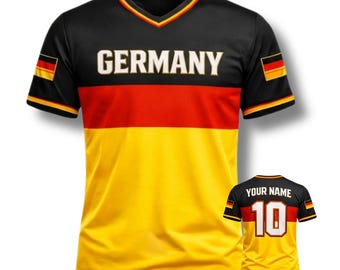 Personalized Germany 3D Football Shirt, Custom Name Number Soccer Jersey