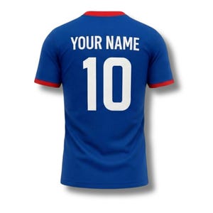 Haiti Soccer Jersey Custom Name Number Tee, Haitian Flag Football Fan Shirt image 3