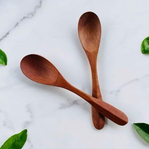 Hand Carved Wooden Spoon, Soup Spoon, Teaspoons, Stirring Spoons, Wooden Kitchen Spoons, Wood Kitchen Utensils