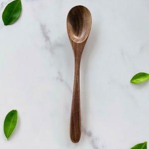 Walnut Spoon, Soup Spoon, Teaspoons, Dessert Spoon, Stirring Spoons, Wood Kitchen Utensils