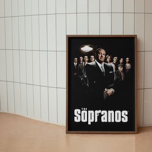The Sopranos Series Poster,  TV Show Wall Art, Mobster Crime Drama Wall Decor, Tony Soprano Print, Mafia Crime Drama Decor, Wall Print Gift