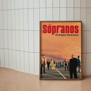 The Sopranos Series Poster,  TV Show Wall Art, Mobster Crime Drama Wall Decor, Tony Soprano Print, Mafia Crime Drama Decor, Wall Print Gift