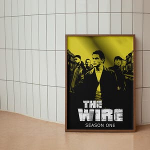 The Wire Series Poster, HBO TV Show Wall Art, Stringer Bell & McNulty Print, Baltimore Police Streets Fan Decor, Crime Drama Fan Decor Gift