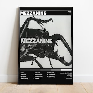 Massive Attack Mezzanine Poster, Trip-Hop Album Art Print, Vintage Album Cover Wall Art, Music Fan Gift, Home and Studio Wall Art, MusicFan
