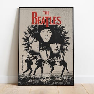 The Beatles Abbey Road Album Poster, Classic Rock Music Wall Art, Abbey Road Album Art Print, Iconic Band Cover Decor, Crosswalk Album