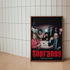 The Sopranos Series Poster,  TV Show Wall Art, Mobster Crime Drama Wall Decor, Tony Soprano Print, Mafia Crime Drama Decor, Wall Print Gift