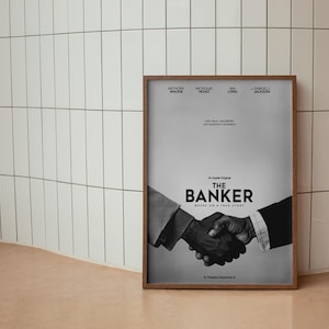 The Banker Movie Poster, Anthony Mackie & Samuel L. Jackson Film Art, Historical Drama Wall Decor,  Civil Rights Movie Poster, Film Decor