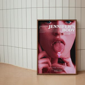 Jennifer’s Body Movie Poster, Megan Fox Horror Wall Art Print, 2000s Teen Movie Room Decor, Y2K Aesthetic Wall Decor, Dark Aesthetic Poster