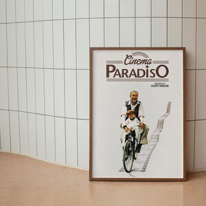 Cinema Paradiso Poster, 1988 Italian Film Poster, Nostalgic Movie Wall Decor, Retro Film Print, Vintage Film Wall Decor, Cinema Artwork