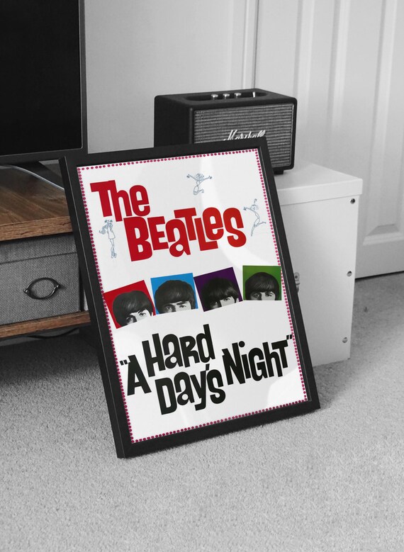 ビートルズのポスター - 『A Hard Day's Night』アルバムのウォール