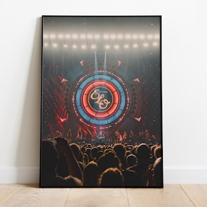Electric Light Orchestra Concert Poster, ELO Band Wall Art, Retro Rock Band Wall Art, Classic 70s Music Wall Decor, Retro Concert, ELO Gift