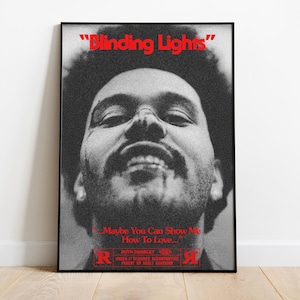 The Weeknd After Hours Poster, R&B Music Wall Decor, Perfect Gift for Fans and Music Lovers, Wall Art for Bedroom or Studio Decor, Wall Art
