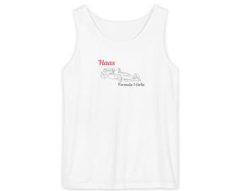 Camiseta sin mangas Haas F1 Racing: ropa para aficionados a la pista