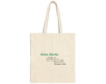 Aston Martin F1 Tote Bag: Cotton Canvas Shopper