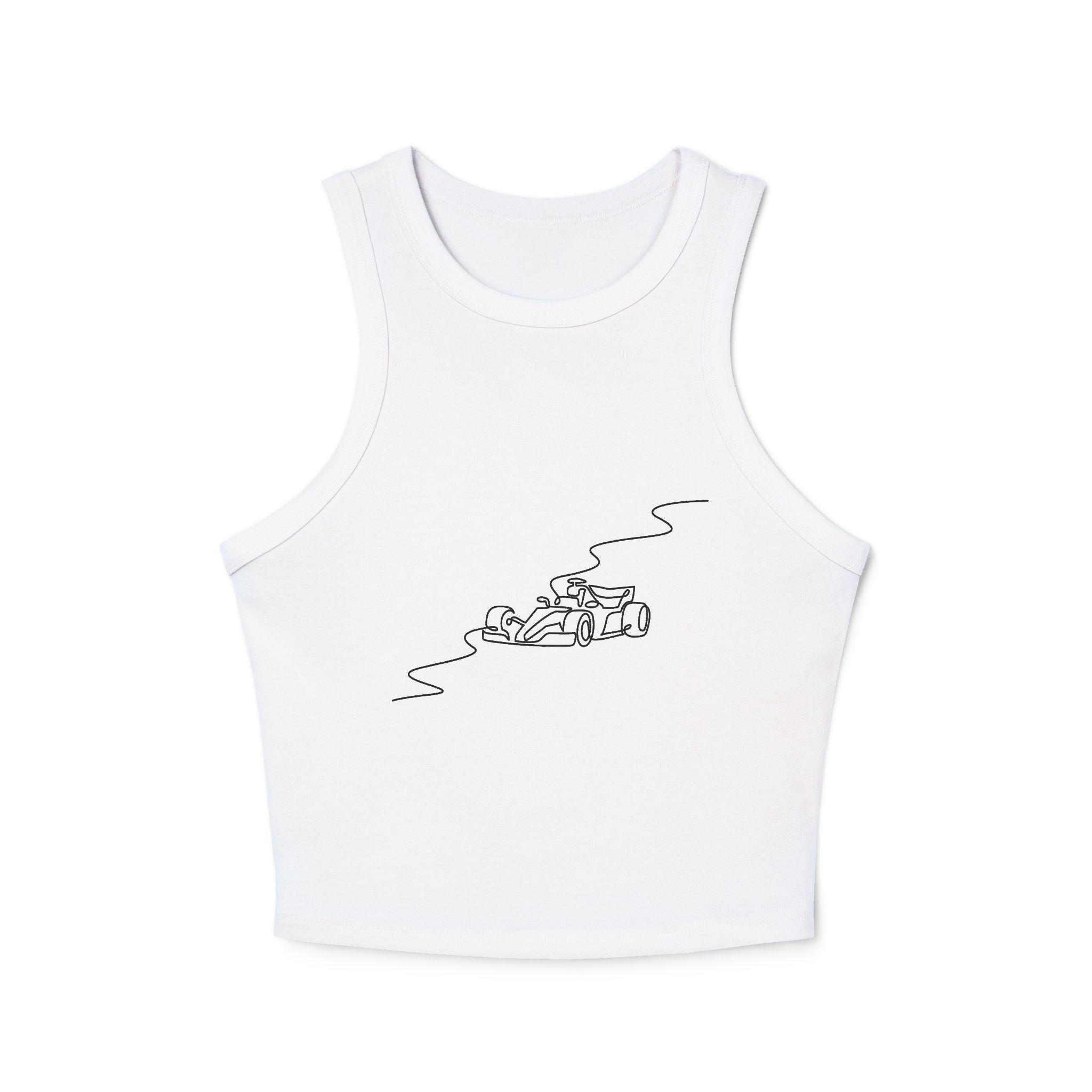 Women's Formula 1 Micro Rib Racer Tank Top
