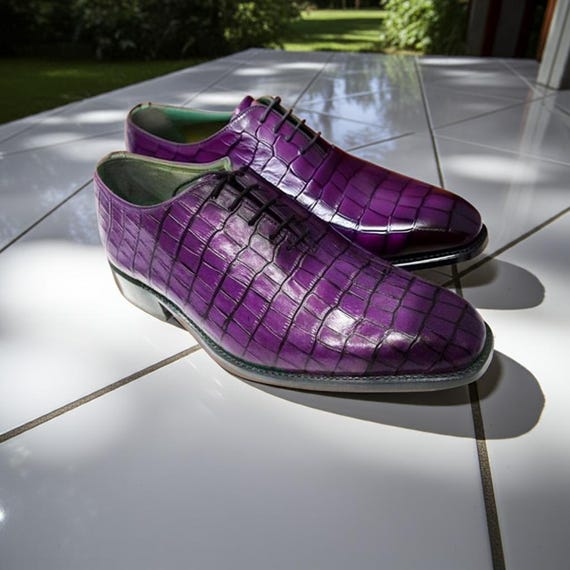 white and purple dress shoes OneDrop Dress Shoes Purple Jacquard Fabric White Flowers Handmade Men Party Wedding Prom Loafers Multi / 11.5