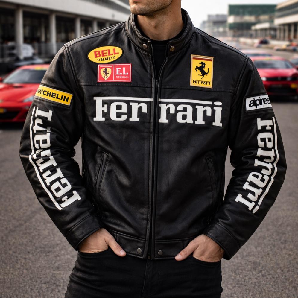 Ferrari jacket leather - Etsy 日本