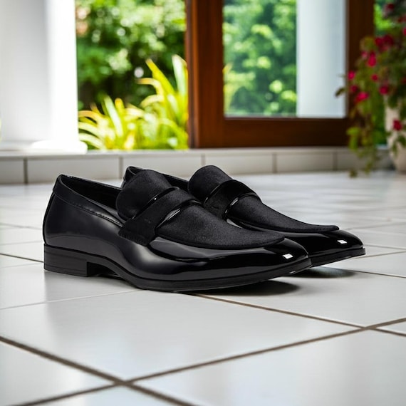 blue dress for baby girl Midnight Black Oxford – Classic Men's Leather Dress Shoes. – HolloMen main image 1