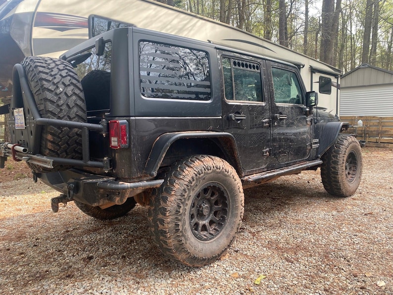 2007-2018 Jeep Wrangler JK Rear Window Vents: Camping, Overlanding, 4x4 ...