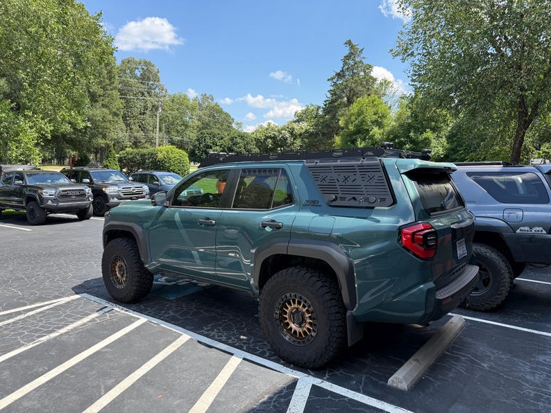 2025+ Toyota 4runner 6th Gen Rear Door Window Vents: Camping Screen ...