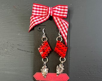 Chiefs Kingdom Earrings - Handmade Beaded Earrings Inspired by Kansas City