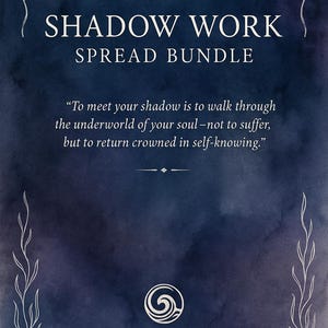 Shadow Work Tarot Spread Bundle – 4 Mystical Spreads for Healing, Triggers & Self-Reclamation | Digital Download
