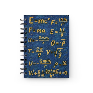Van Gogh Styled, Science-Themed Spiral Bound Journal | For Students, Teachers, STEM Lovers, Back to School, Gifts for Science Enthusiasts