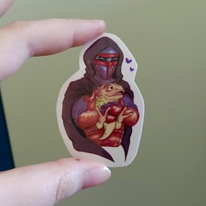 Darth Revan with gizka Star Wars KOTOR Sticker