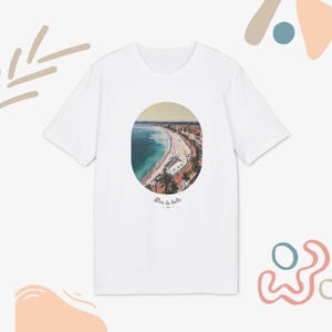 Nice La Belle T-Shirt | Promenade des Anglais Tee | French Riviera Shirt | Nice France Souvenir | Coastal Travel T-Shirt