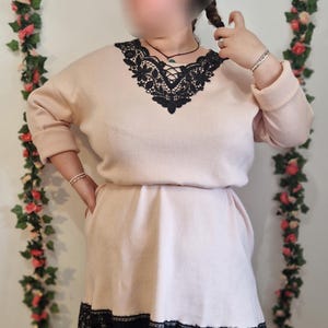 Pink wool dress