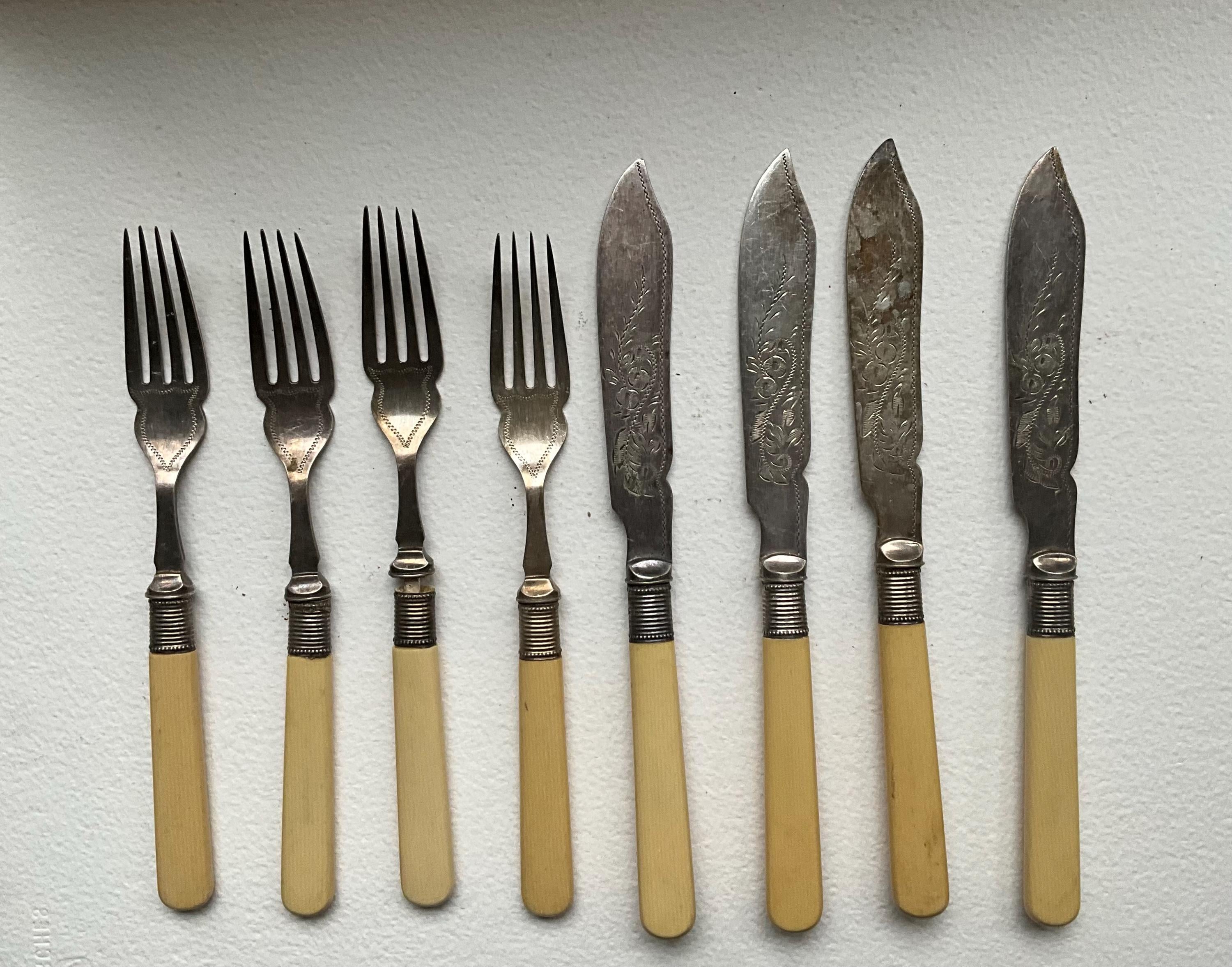 イギリスアンティーク 純銀製バターナイフ6本セットボックス付 英国アンティーク Silver EPNS 6本set バターナイフ 【公式通販】
