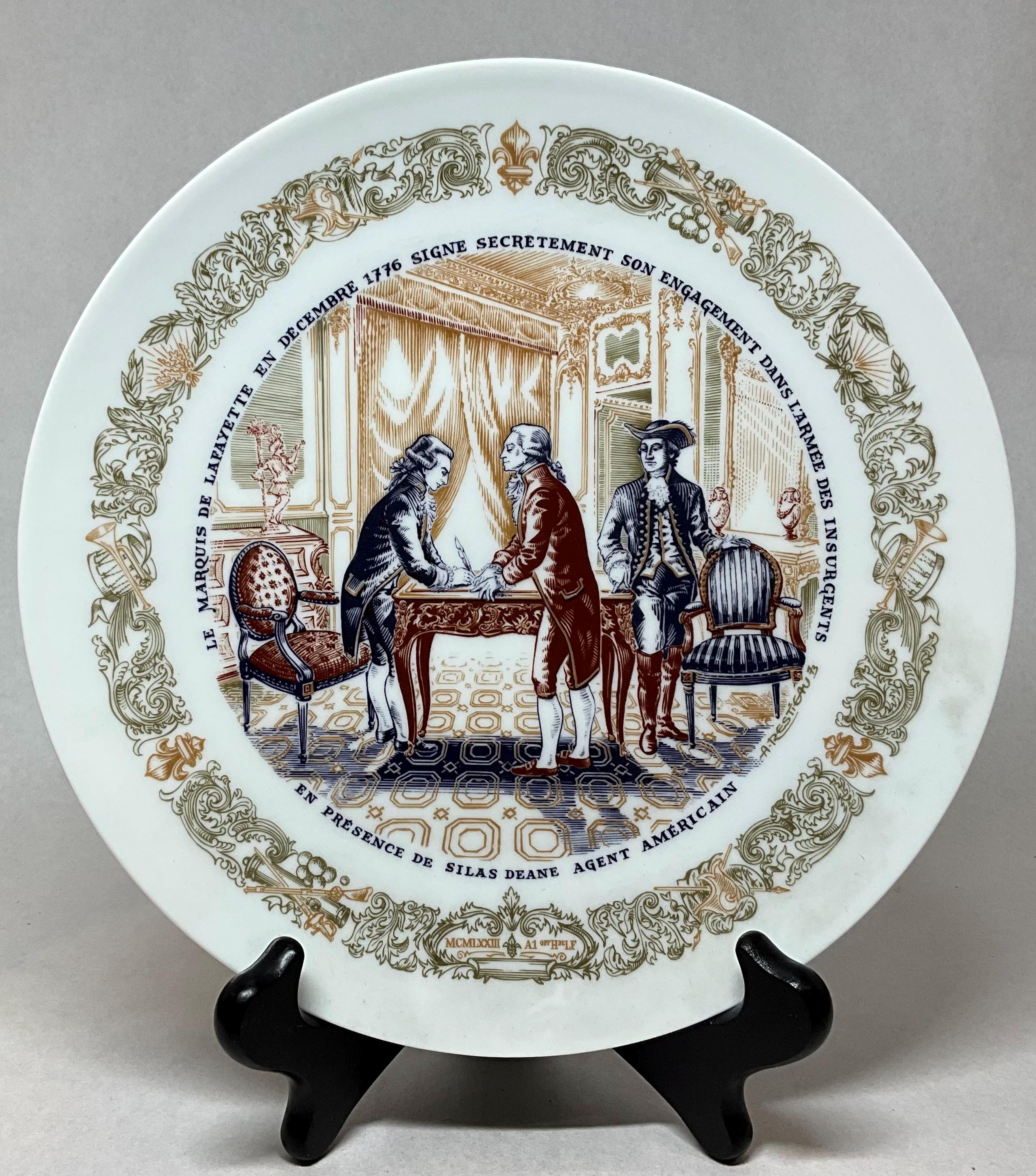 USA「独立宣言の起草」　ヴィンテージ コレクターズ ピューター プレート USA「独立宣言の起草」 ヴィンテージ コレクターズ ピューター
