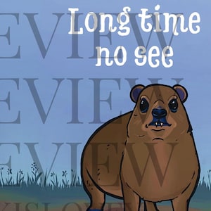 Carte Hyrax Awawa Long Time No See Carte ami interurbain en téléchargement numérique Carte de voeux imprimable Animal drôle Meme Rock Hyrax Awawa