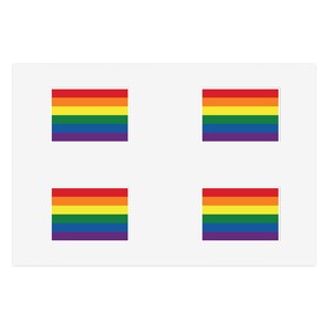 Pride Flag Vinyl Sticker Sheet, LGBTQ+ Waterproof Stickers, Queer Art Stickers for Journals, Gay Pride, Pride Month, Queer Stickers