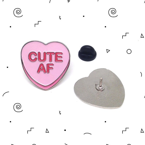 Cute AF Enamel Pin