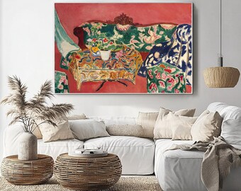 アンリ・マティスの版画：エジプトのカーテン（抽象現代絵画の