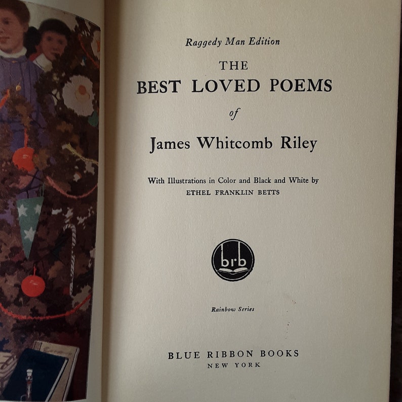 SALE the Best Loved Poems of James Riley Raggedy Man