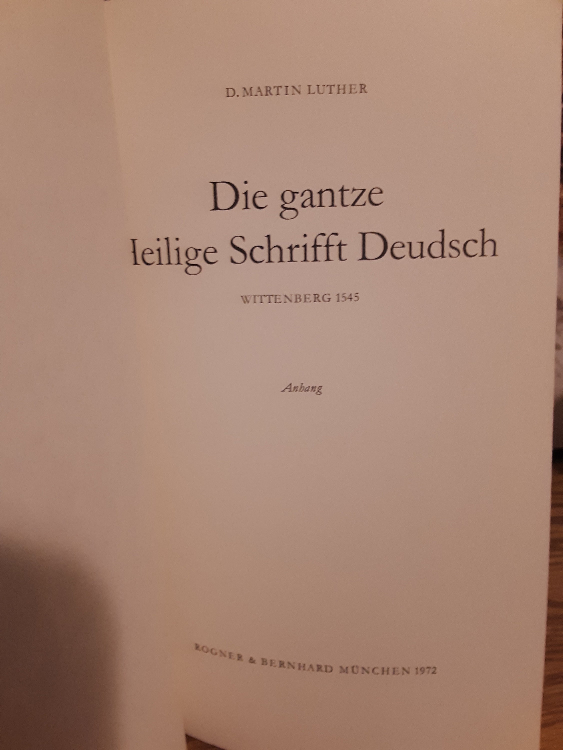 German Classic Rare 3 Volume Die Gantz Heilige Schrifft 1972 German Classic Rare 3 Volume Die Gantz Heilige Schrifft 1972