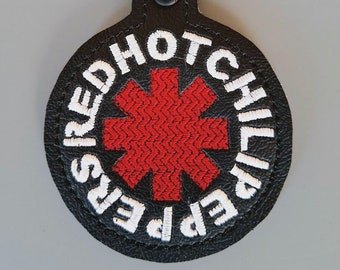 Chili Pepper - Embroidered Vinyl Keychain