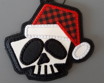 Skull Santa Christmas Ornament