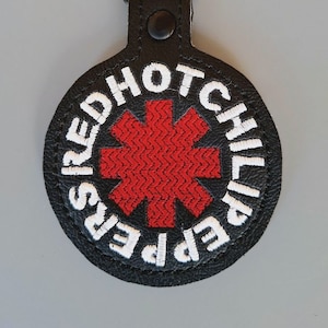 Chili Pepper - Embroidered Vinyl Keychain