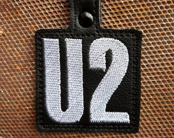 Embroidered Vinyl Keychain