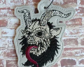 Krampus - Embroidered Vinyl Ornament