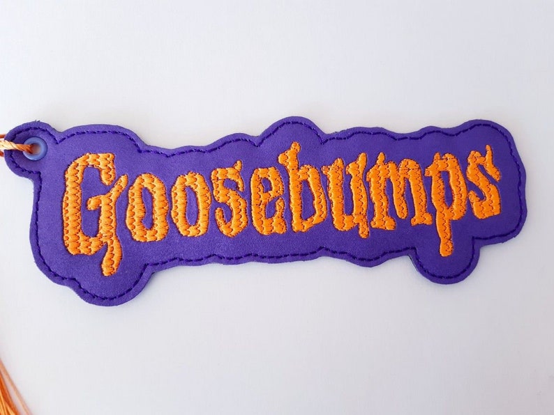 Embroidered Vinyl Bookmark Goosebumps image 5