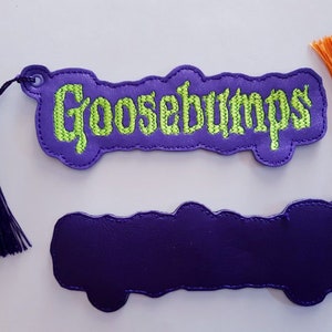 Embroidered Vinyl Bookmark Goosebumps image 6