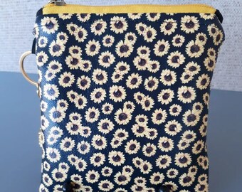 Sunflowers zipper purse