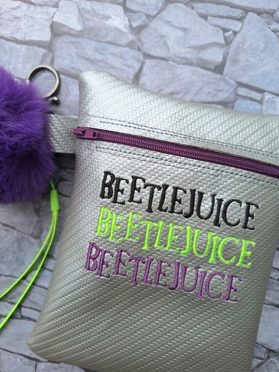 Beetlejuice Burgundy Women\'s Purse/wristlet NWT Beetlejuice Wristlet - Etsy main image 3